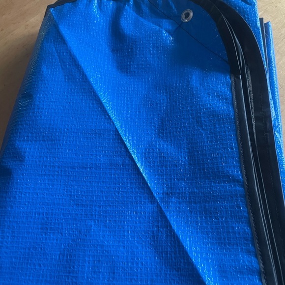 Spa mud thermal wrap Blue and Silver Tarp/wrap with Grommet never used - Picture 2 of 3